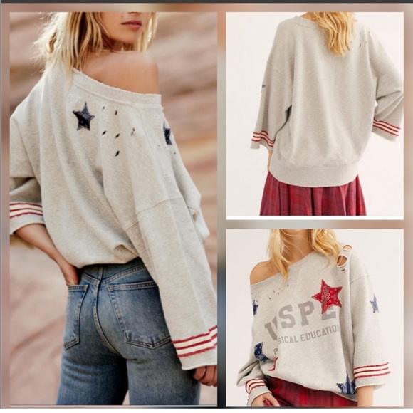 Free People Tops - New Oversized Physed FP Lounge Sweater